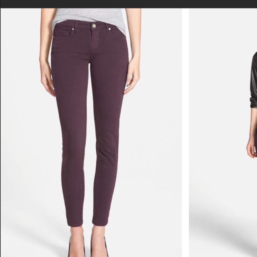 Purple Paige skyline jeans